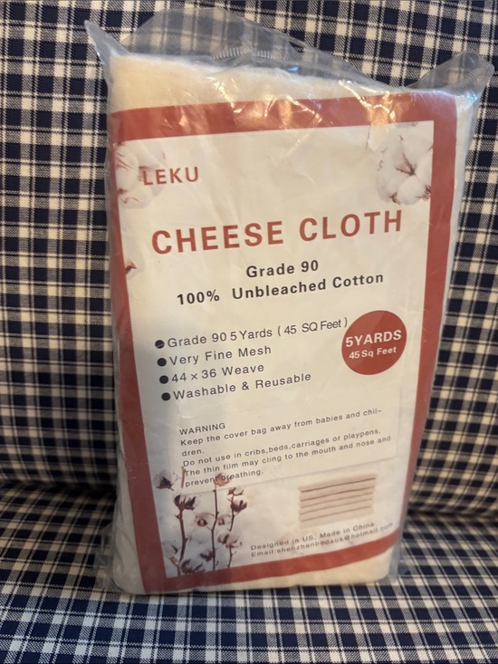 leku Other - LEKU Cheese Cloth - 100% Unbleached Cotton, White